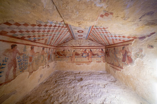 istock Old Etruscan Tomb in Tarquinia 1347961733