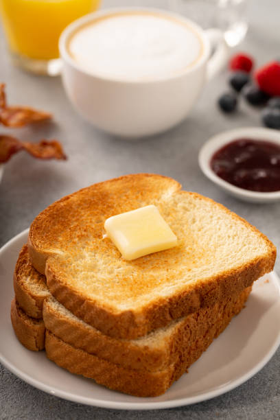 istock Traditional continental breakfast with toast 1347980821