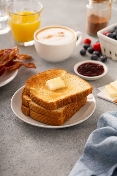 istock Traditional continental breakfast with toast 1347980827