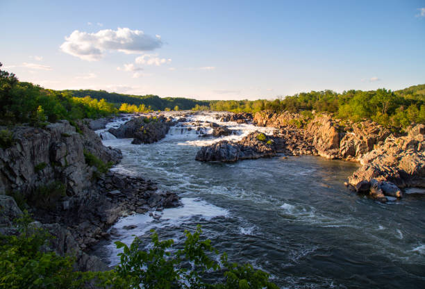 istock Scenic view of Great Falls water falls 1347982778