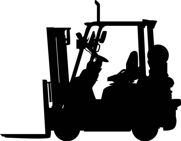 Vector illustration of Forklift Truck