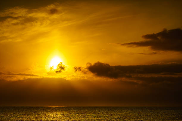istock Sunrise over sea. Morning seascape. 1348006664