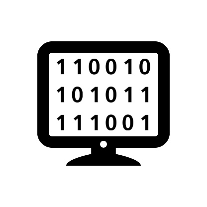 Computer Code Icon Stock Illustration - Download Image Now - Bit ...