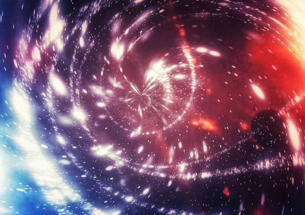 istock Illustrations of countless shining stars swirling in outer space 1348012258