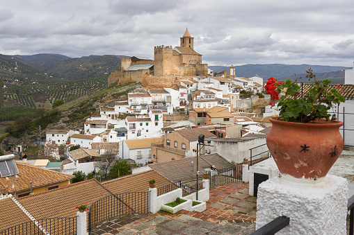 Medieval castle located on top of the town of Iznajar, in the province of Cordoba, Andalusia, Spain.