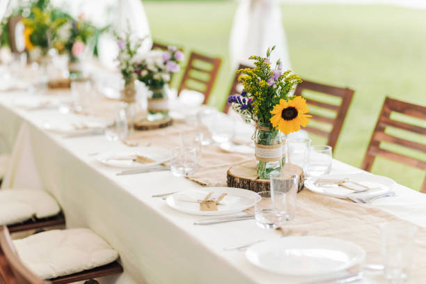 istock Fresh flowers wedding decoration. 1348014701
