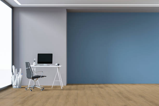 istock Home office - workdesk with decoration and copy space 1348015538