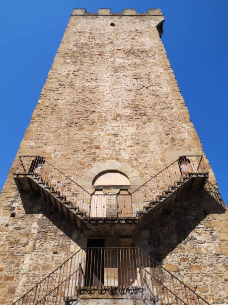 torre de san niccolo', florencia, toscana - oltrarno fotografías e imágenes de stock