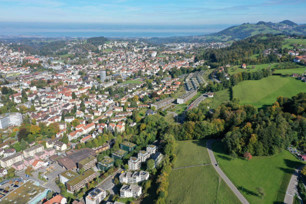 istock St.Gallen City View with Bodensee 1348020909