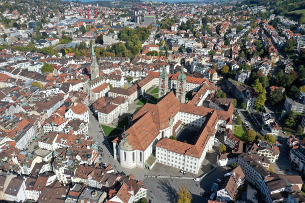 Street Under Nydeggkirche Church In Bern, Switzerland