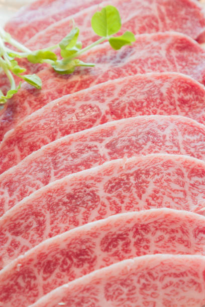 istock Raw beef slice for barbecue japanese style 1348022260