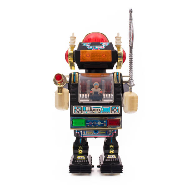 istock Vintage tin robot toy 1348029418