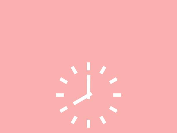 istock Illustration of a simple silhouette of a clock pointing at 8 o'clock 1348038485