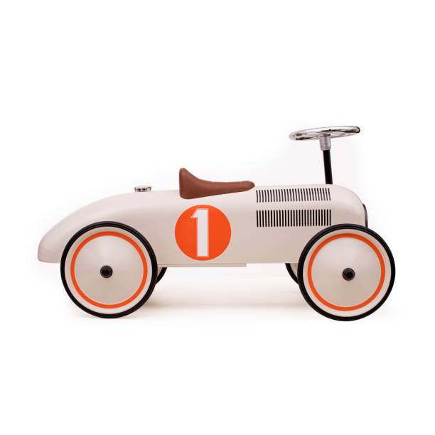 istock Stylish grey toy car 1348042498