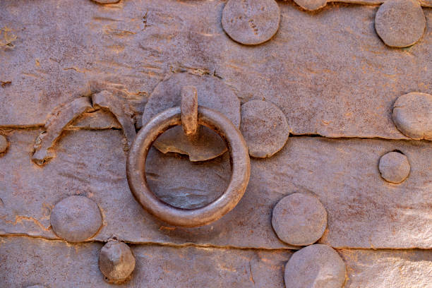 istock very old technology lock mechanism. iron lock mechanism. 1348042874