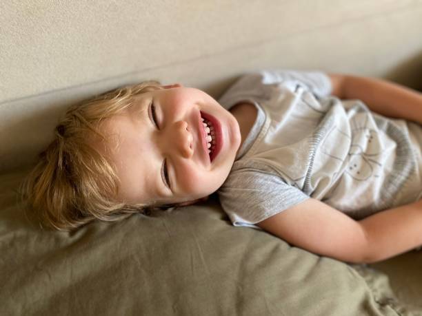 istock Little boy on the pillow 1348042878