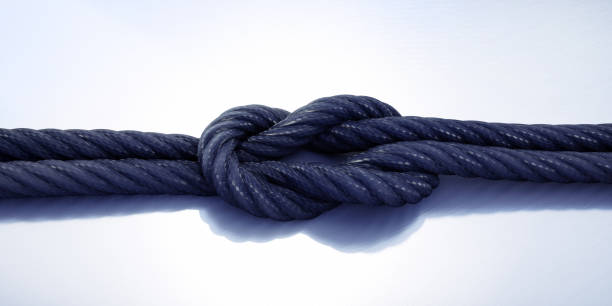 istock Reef knot, Square knot isolated on white background 1348045201