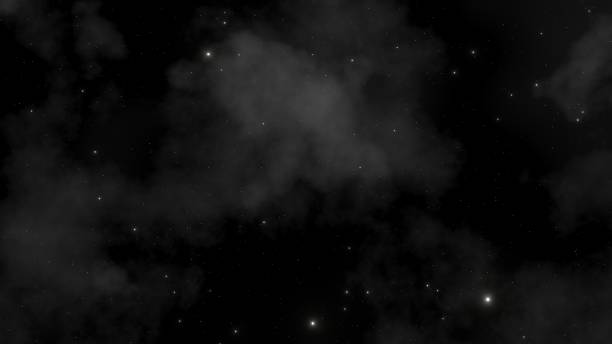 istock Night starry sky, a beautiful space with a nebula. Abstract background with stars, space. 1348047512