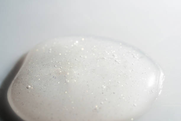 istock A drop of cosmetic product on a white background. 1348050290