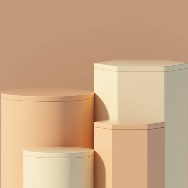 istock Minimal podium for your product showcase. 3d rendered image. 1348050529