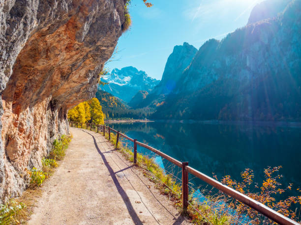 istock Lake Gosausee in autumn 1348051080