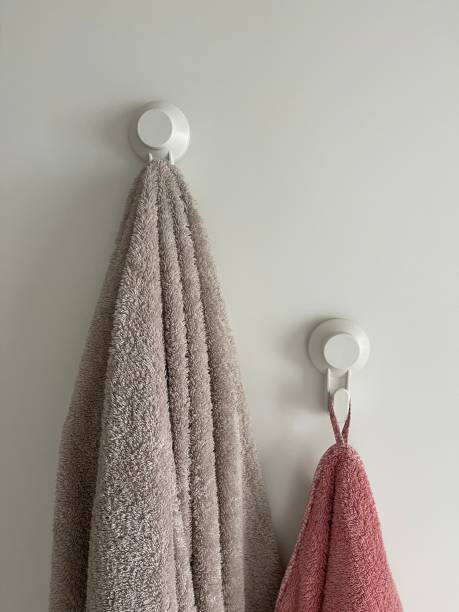istock Towels on hangers 1348055692