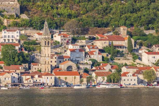 istock View to Perast from the sea. 1348067078