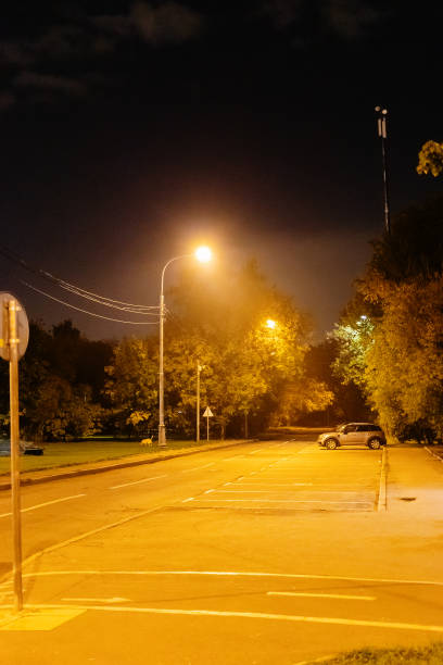 istock urban lantern illuminated road and parking area 1348071799