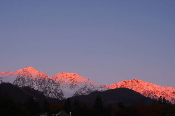 Mountain peaks around the town of Bormio in Northern Italy, in the region Lombardia, in the heart of the Italian Alps.