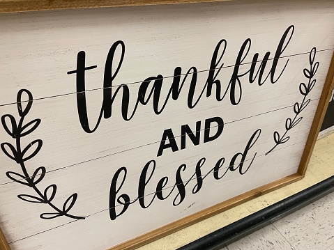 Thanksgiving word decoration