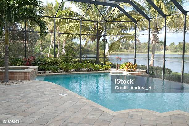 Backyard Pool Stock Photo - Download Image Now - Florida - US State, Residential Building, Confined Space