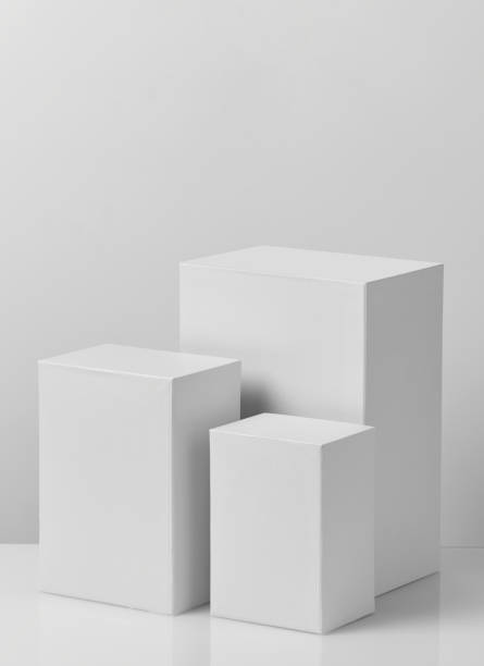 istock White blank empty podium isolated on gray background 1348082260