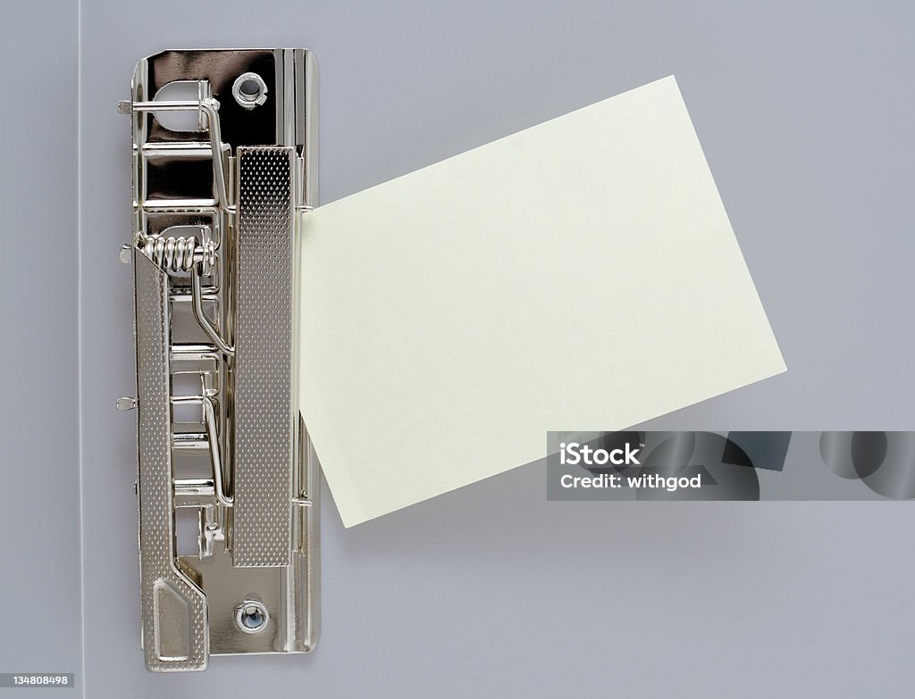 Foglio di carta con clip file - Foto stock royalty-free di Abbandonato