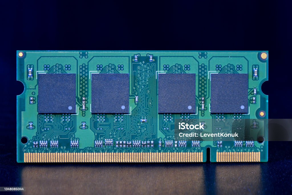 Computer Ram Dark Background Computer Ram Chip Over Black Background Stock Photo - Download Image ...