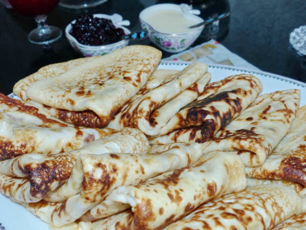istock Traditional russian blini. Pancakes. Pancake week. 1348087728