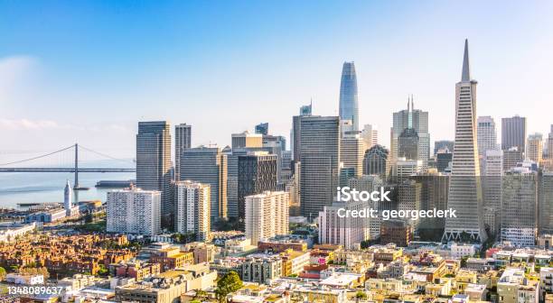 San Francisco Skyline Stock Photo - Download Image Now - San Francisco - California, Urban Skyline, Silicon Valley