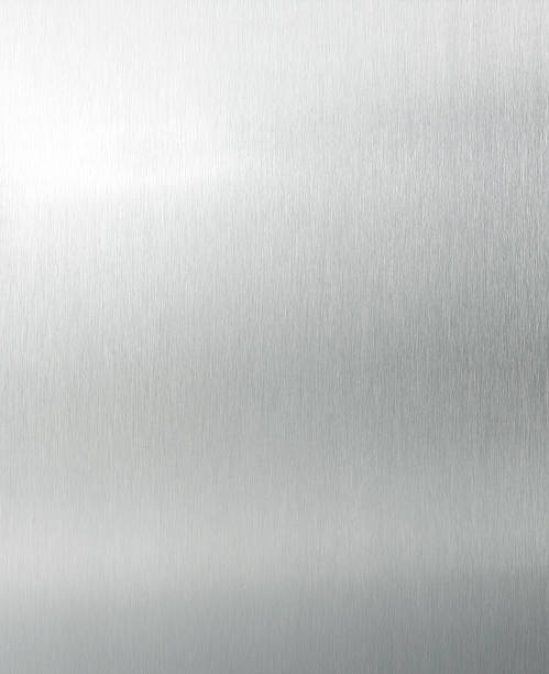 Brushed aluminium XL stock photo