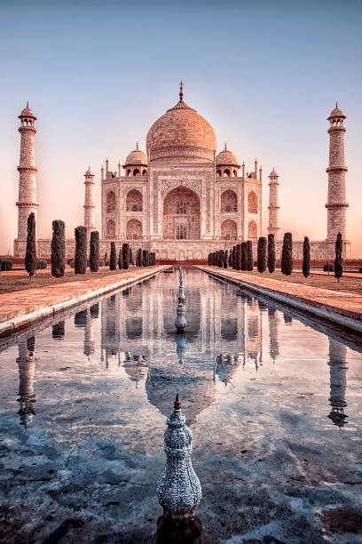 istock Taj Mahal mausoleum in Agra 1348094667