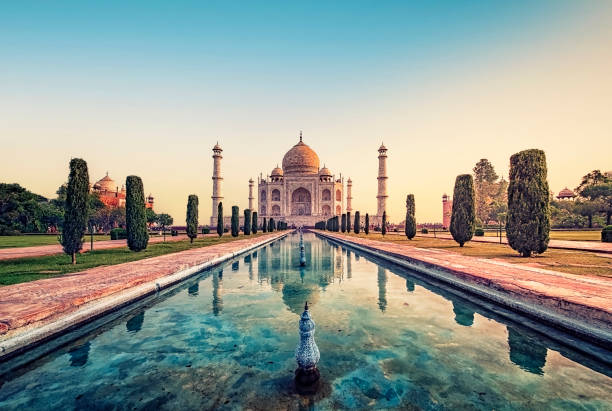 istock Taj Mahal mausoleum in Agra 1348094674