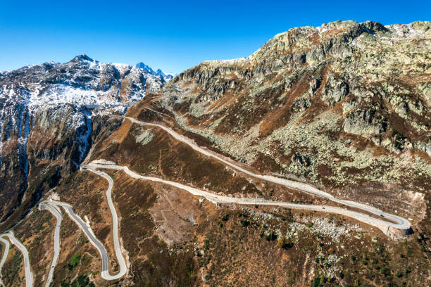 Grimsel Pass, Alps Mountains, Switzerland Grimsel Pass, Alps Mountains, Switzerland grimsel pass photos stock pictures, royalty-free photos & images