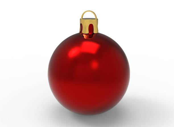 istock Christmas tree toys on a white background. Christmas decorations. 3d-rendering 1348095140