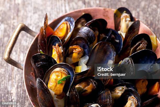 Mussels Stock Photo - Download Image Now - Animal Shell, Carrot, Celery