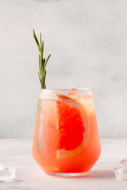 istock Cold lemonade/cocktail of fresh grapefruit juice 1348103058