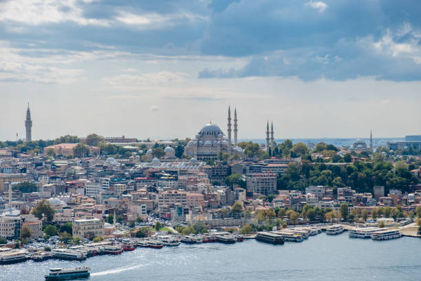 istock Top view from Galata Tower in Istanbul 1348104327