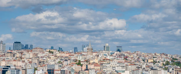 istock Istanbul cityscape in Turkey with Galata Tower 1348104329