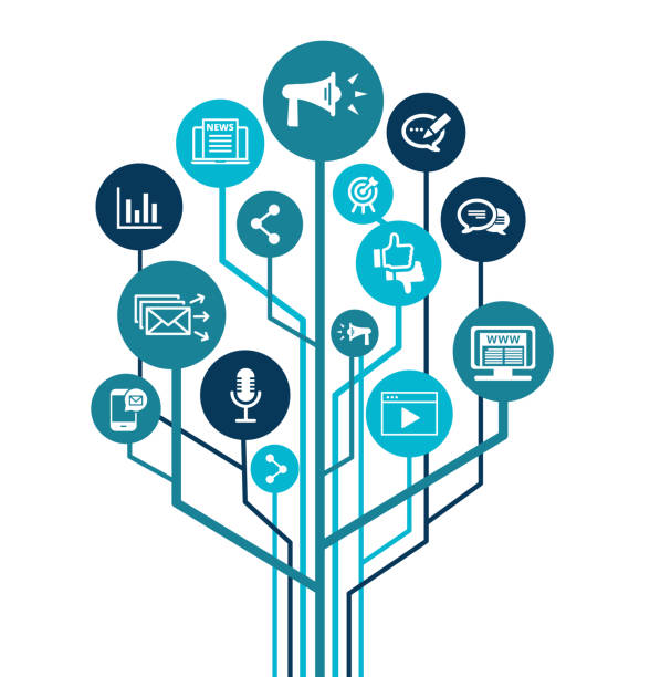 istock public relations icon concept: PR or media relations or marketing and publicity symbols. EPS 10 1348109818