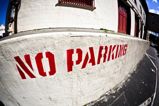 No parking area. Fisheye lens. More images from San Francisco in the lightbox: