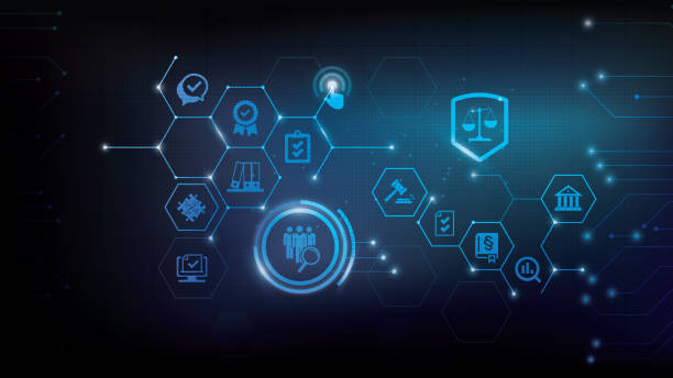 istock compliance icon concept: corporate mission or compliance policy or ethical management values connected icons 1348111041