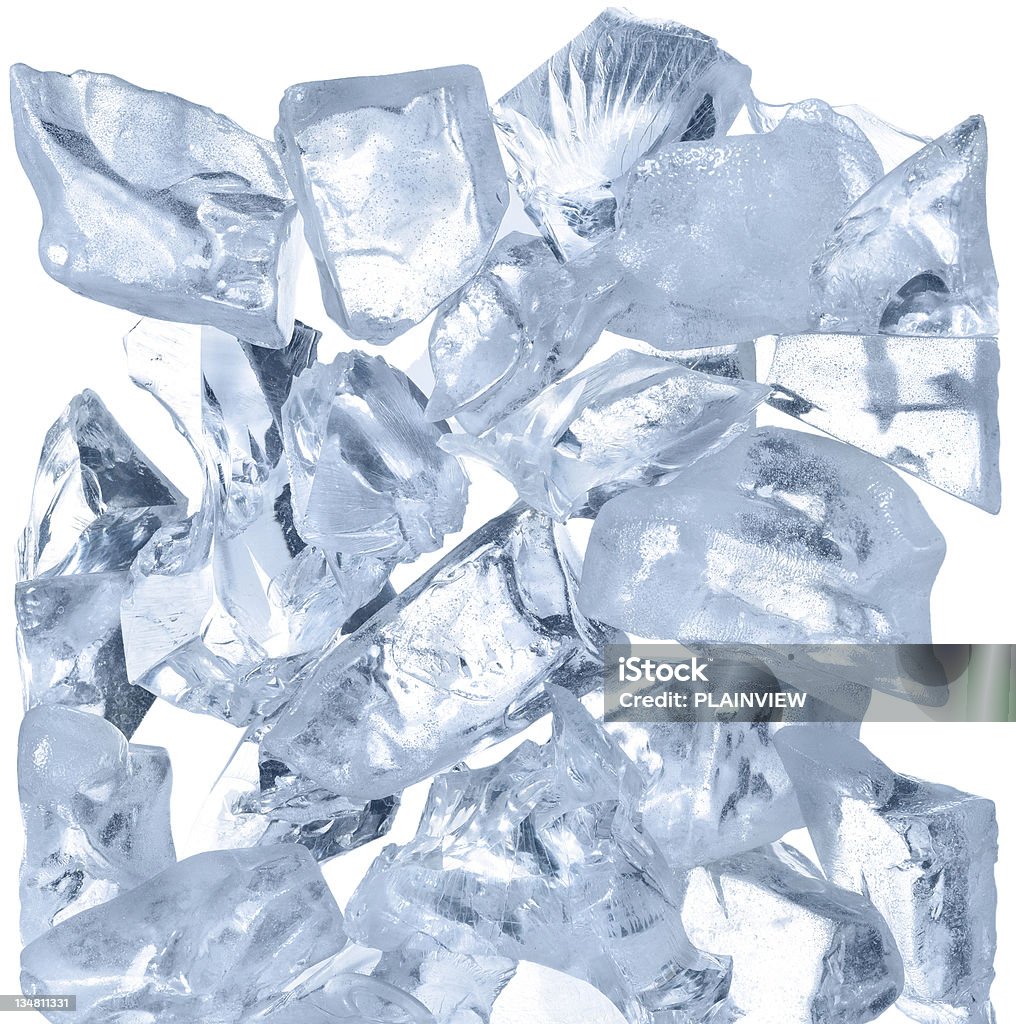 Cubos de gelo - Royalty-free Azul Foto de stock