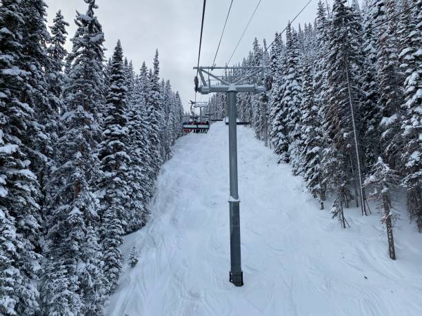 istock Chairlift at Vail Mountain, Colorado, US 1348113461
